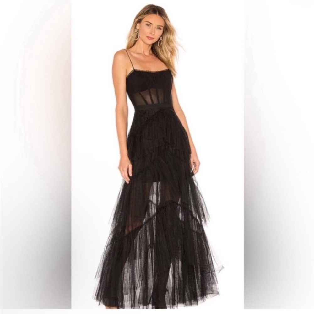 NWT BCBGMAXAZRIA Corset Tulle Gown